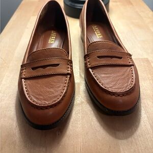 Ralph Lauren Tan Leather Loafers